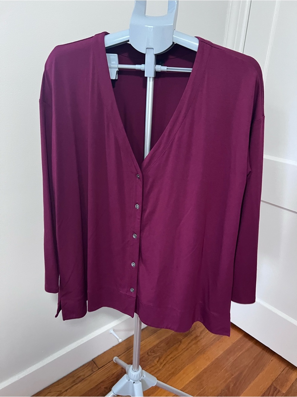 J. Jill Button-Front V-Neck Cardigan Wearever Collection